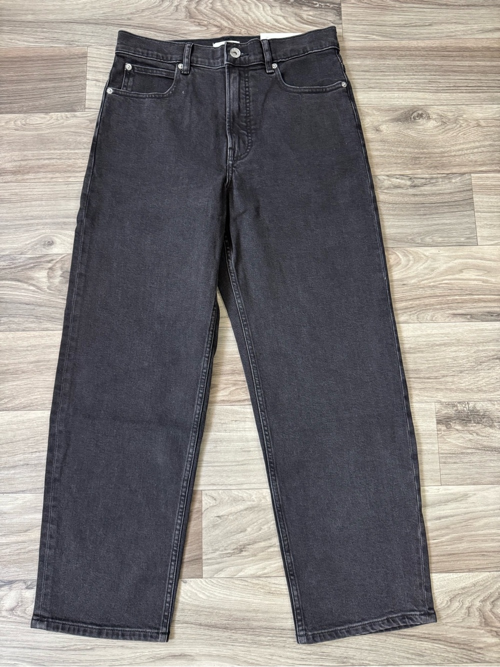 Everlane The Way-High Jean 2.0 27.5" Inseam in Washed Black Size 28